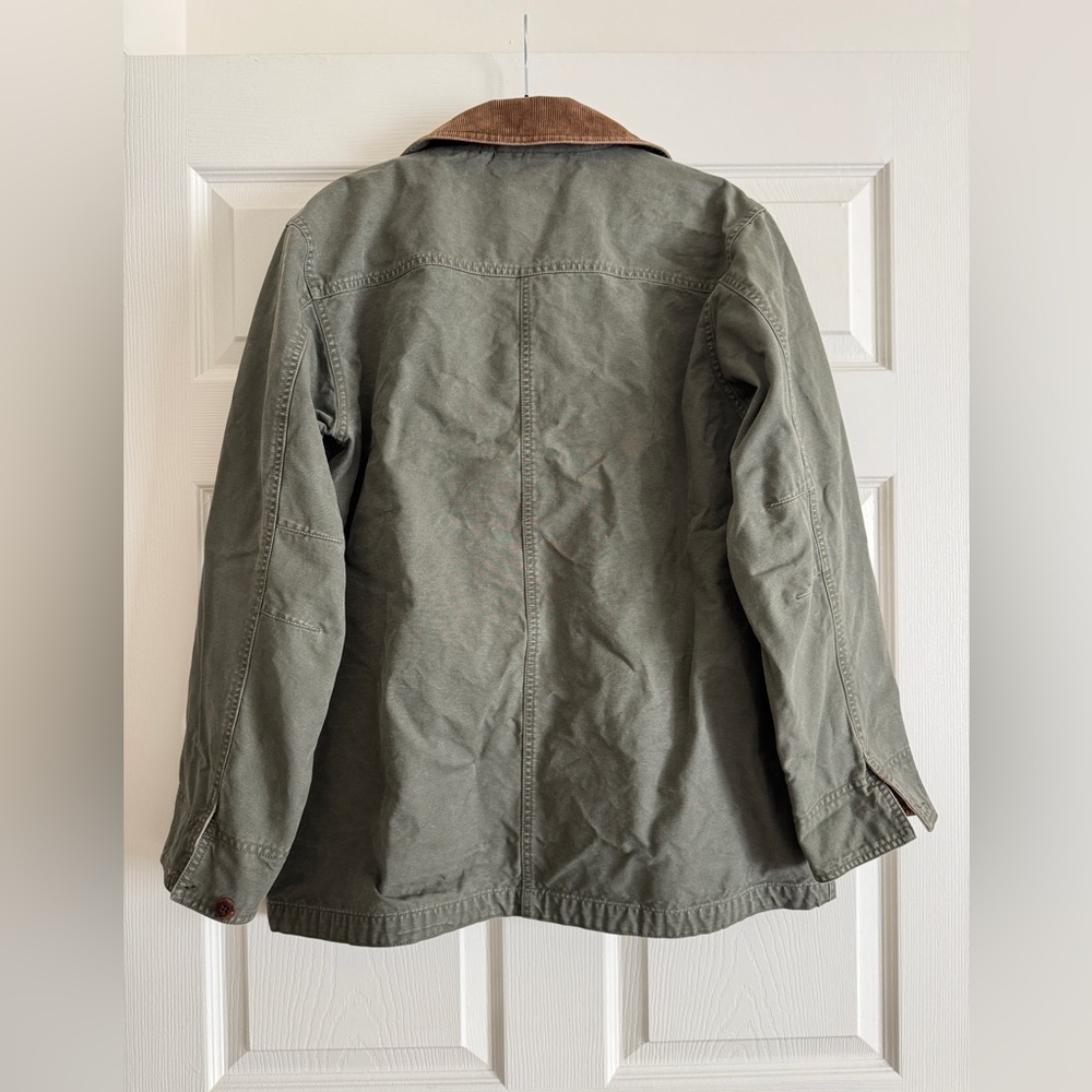 L.L. Bean Canvas Barn Jacket | Corduroy Collar | Women’s Large - Picture 8 of 10